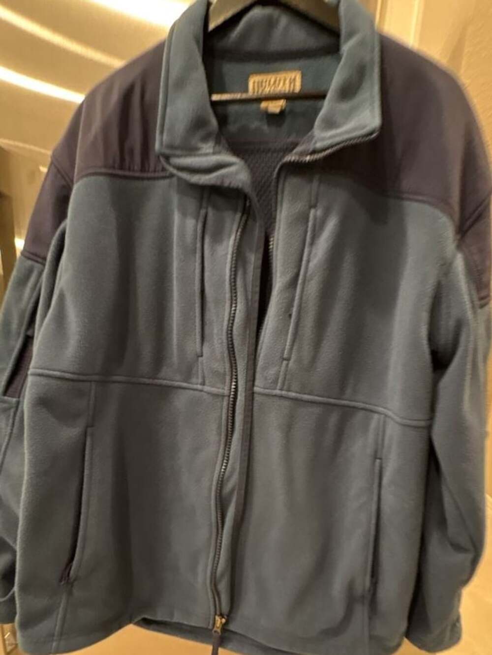 Duluth Trading Co. Shoreman's Fleece Full Zip Jacket Blue Men's XL
